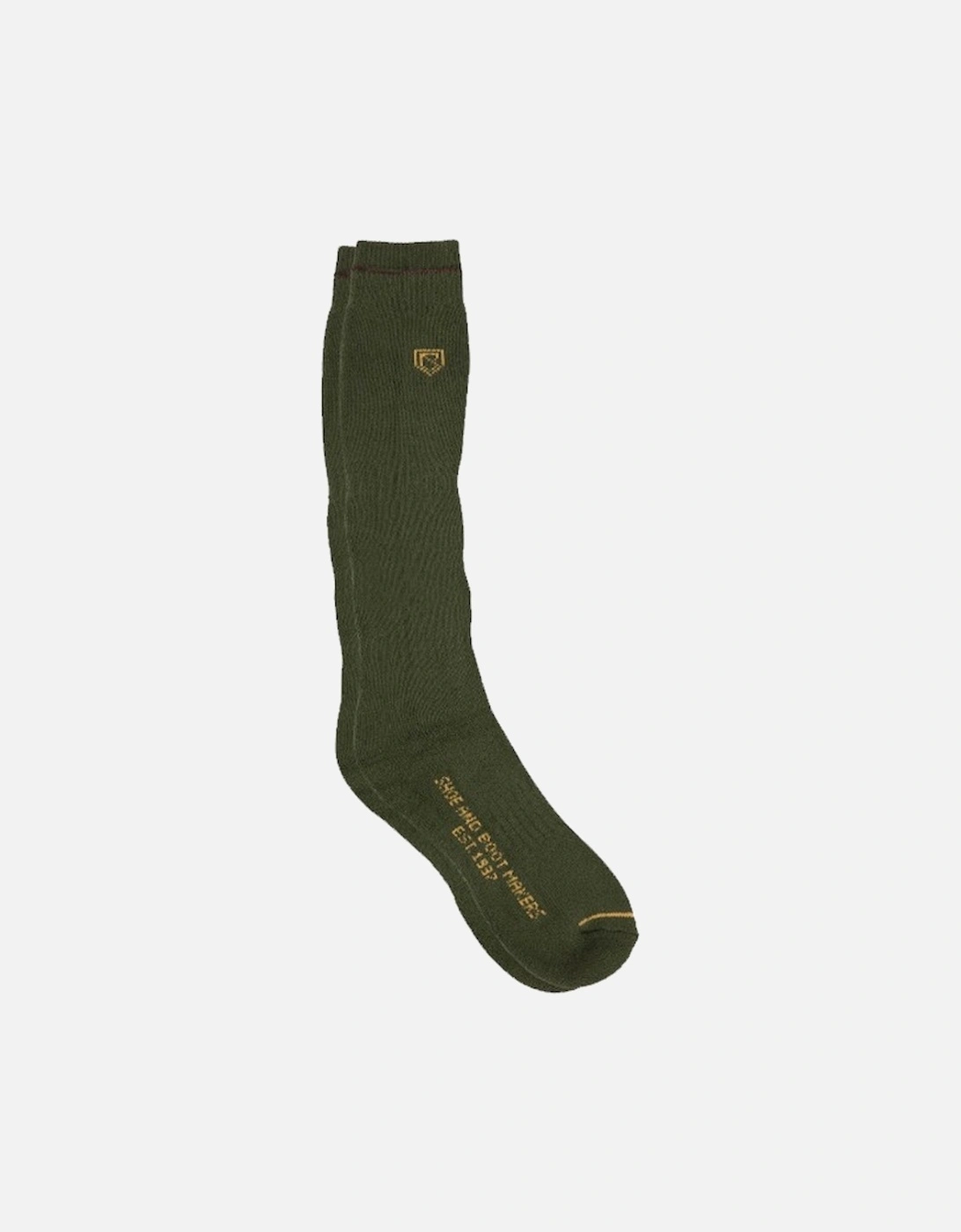 Unisex Long Boot Socks Olive, 2 of 1