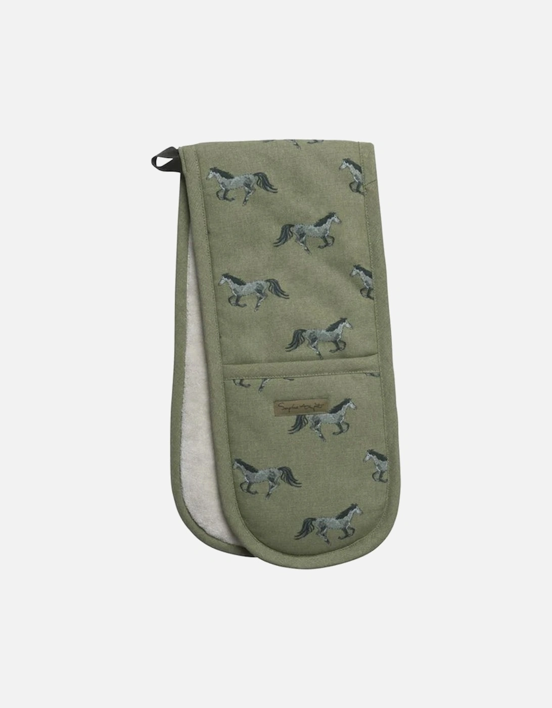 Double Oven Glove Grey Horse, 2 of 1