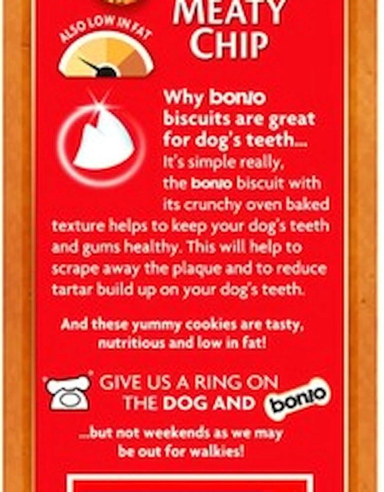 Purina Bonio Meaty Chip Dog Biscuits 375g