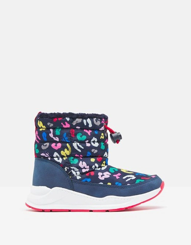 Junior Winter Boot Navy Leopard