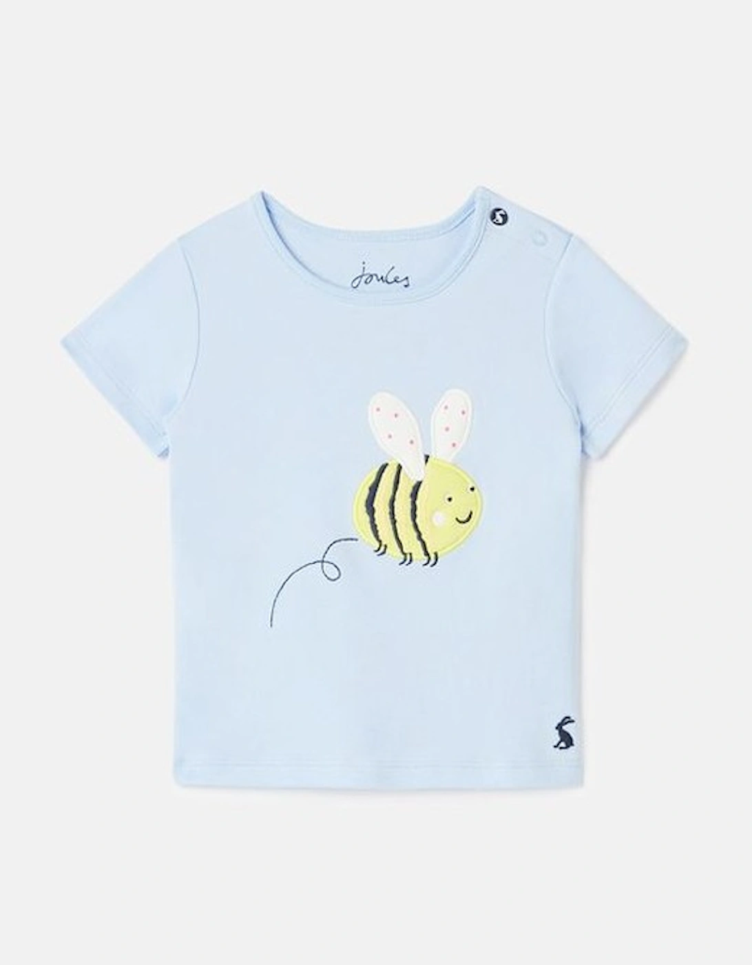 Tate Short Sleeve T-Shirt Blue Bee, 7 of 6