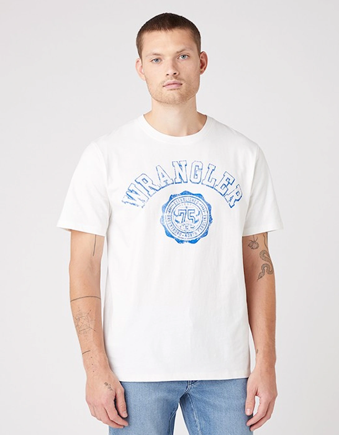 Men's Collegiate T-Shirt Off White, 6 of 5