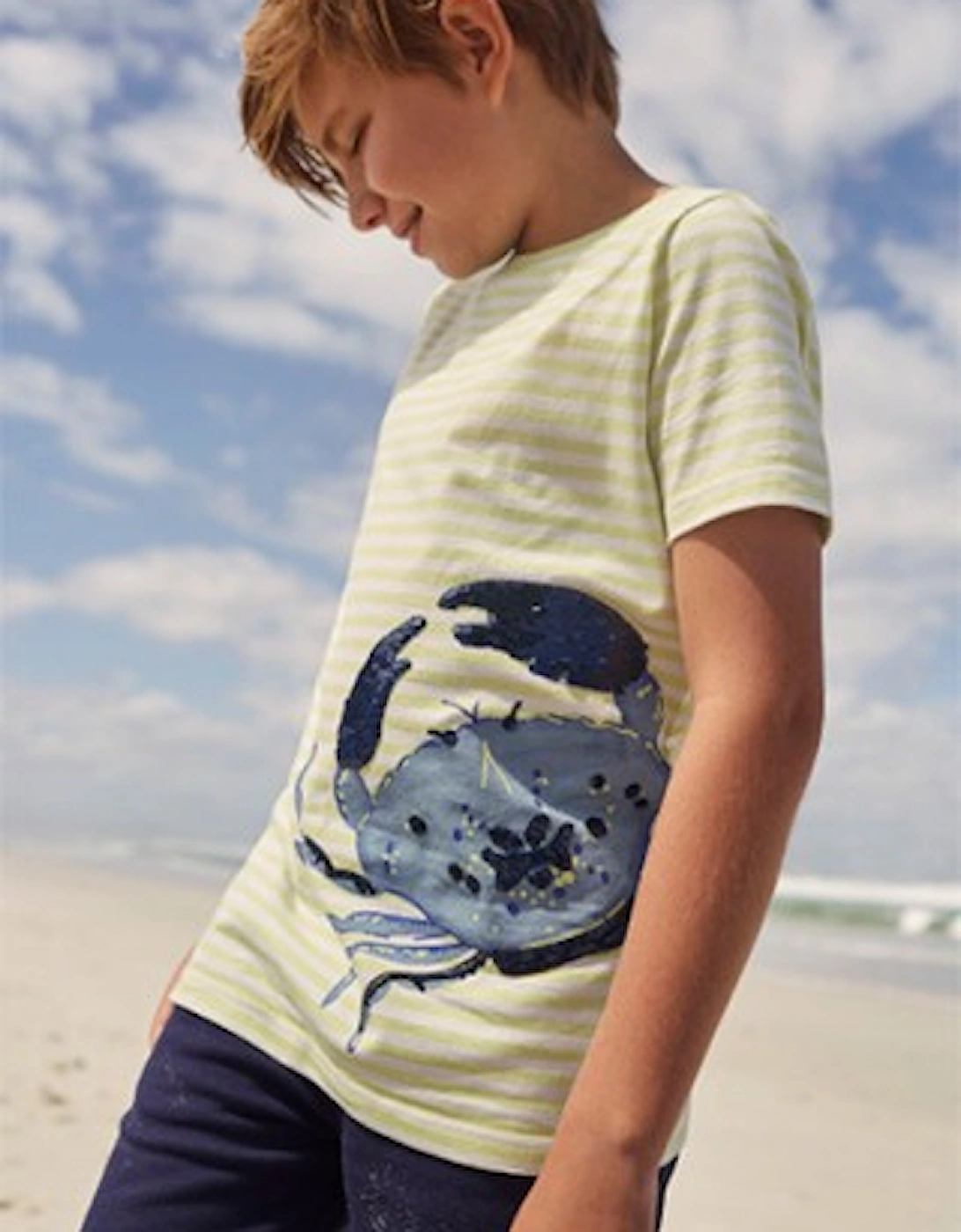 Cullen Short Sleeve Sequin T-shirt Lime Crab, 4 of 3