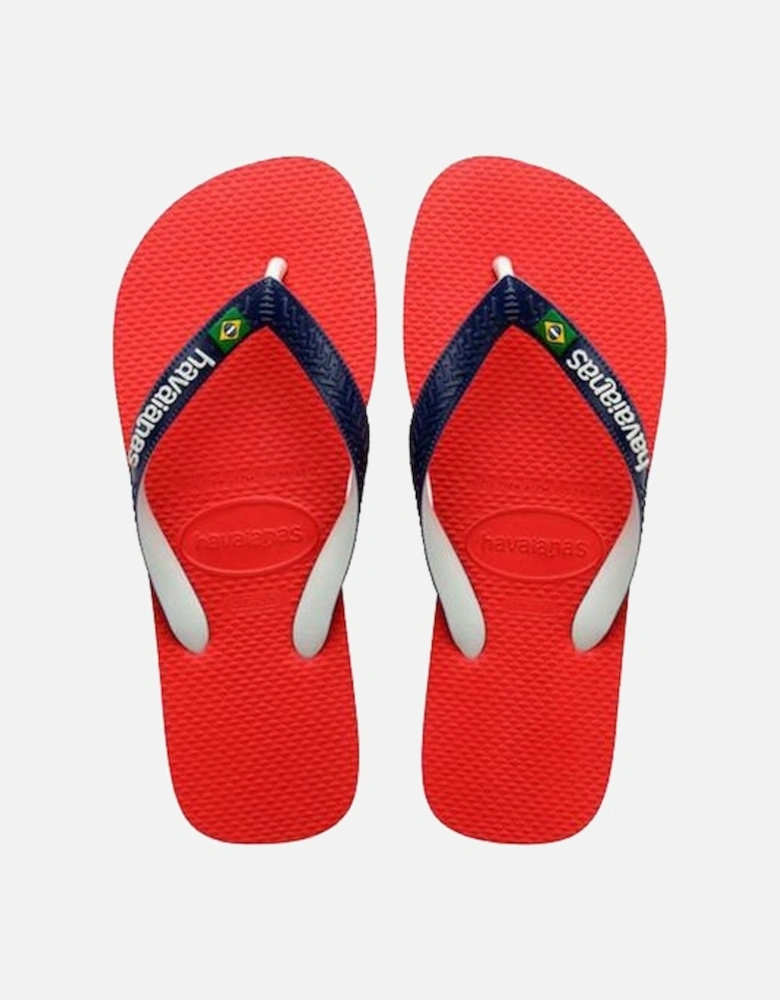 Men's Brasil Mix Flip Flop Ruby Red