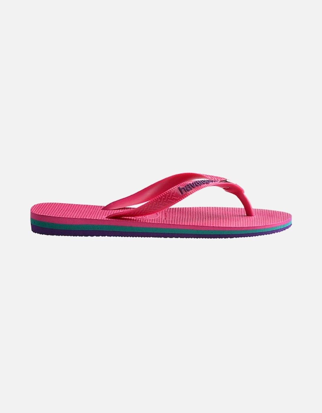 Women's Brasil Layers Flip Flops Pink Electric