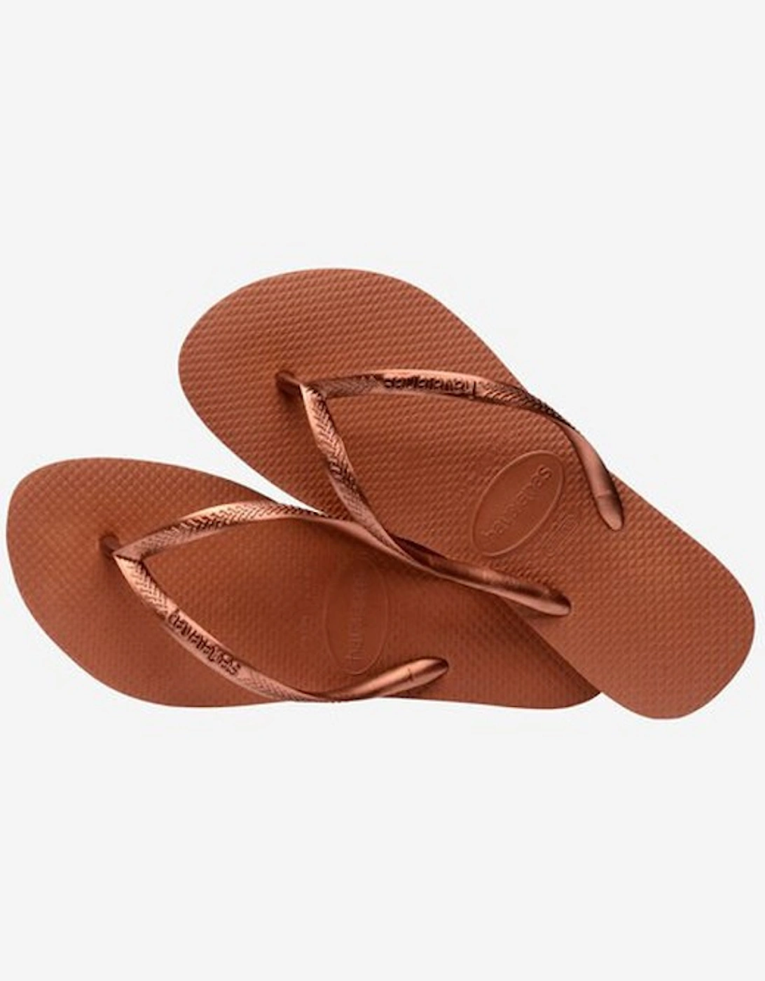 Women's Slim Flip Flop Rust/Metallic Copper