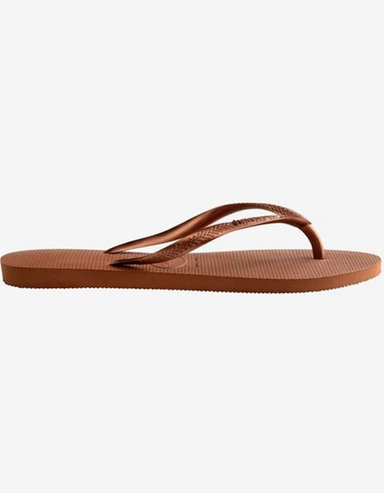 Women's Slim Flip Flop Rust/Metallic Copper