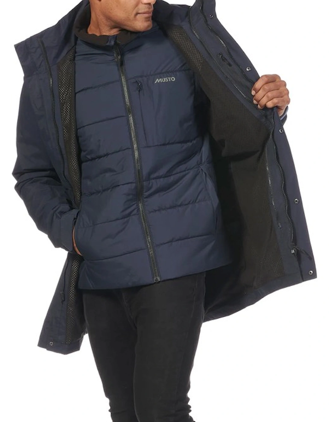 Men's Marina 3 in 1 Parka Coat Navy