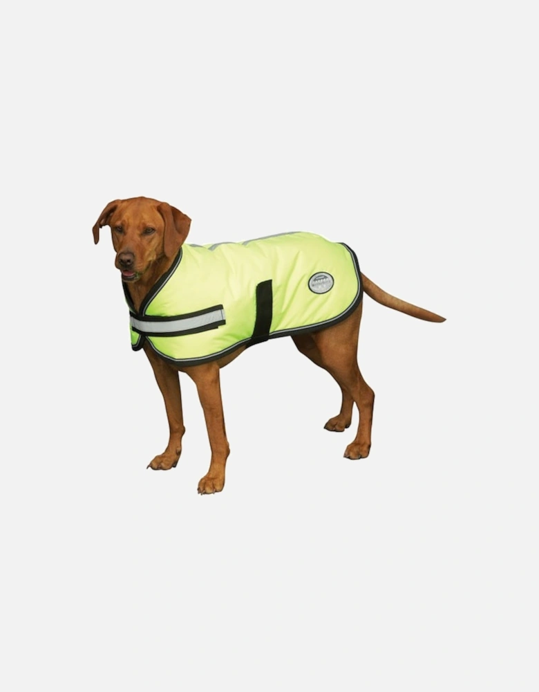 Reflective Parka 300D Dog Coat Yellow