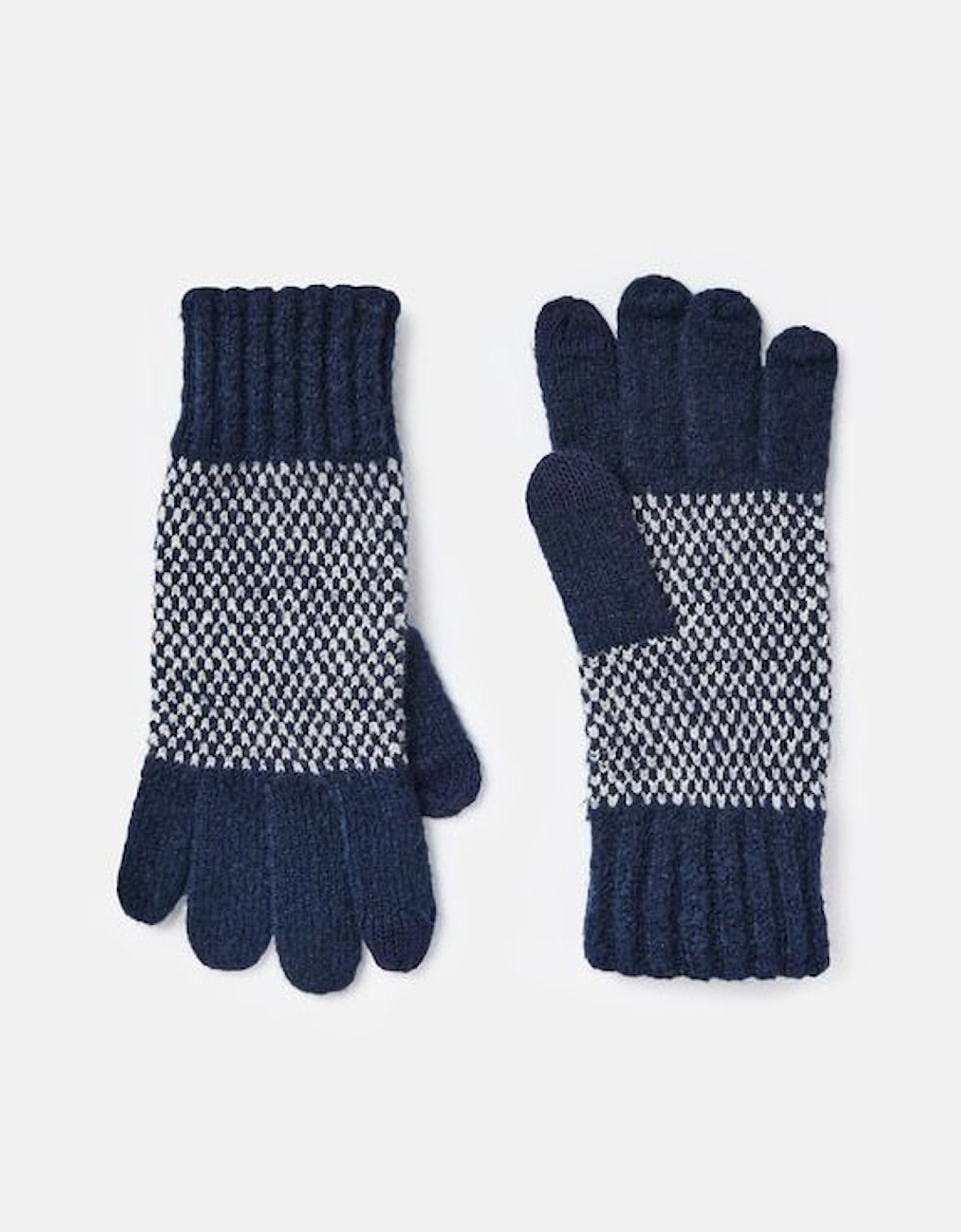 Textured Hat & Glove Set French Navy