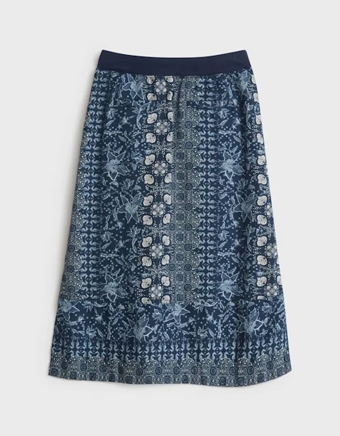 Women's Effie Linen Skirt Blue Multi
