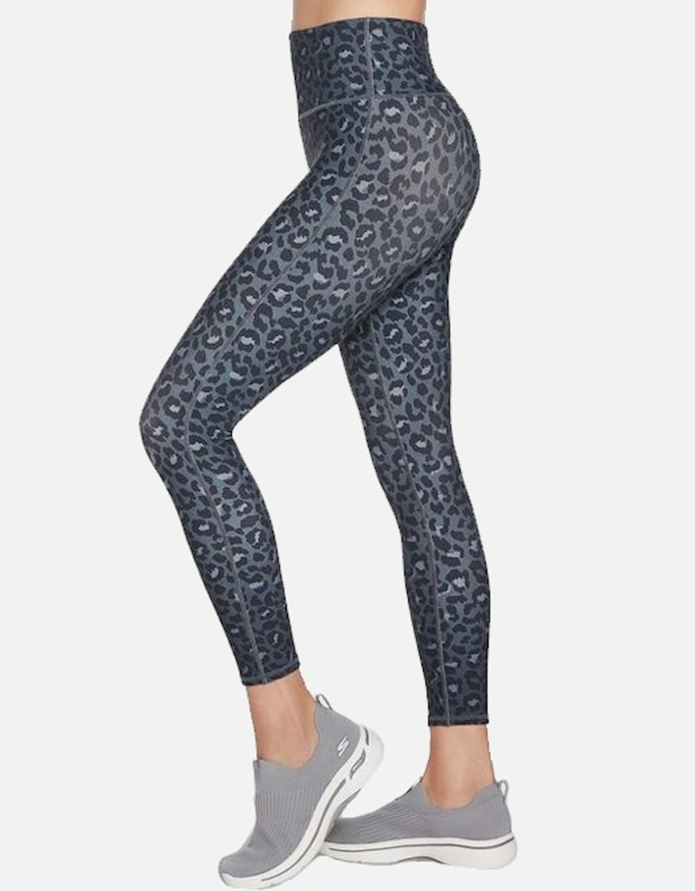 Women's Midnight Leopard 7/8 Leggings Black/Navy