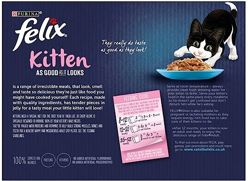 Felix As Good As It Looks Kitten Fish Selection In Jelly 12 x 100g Pouches