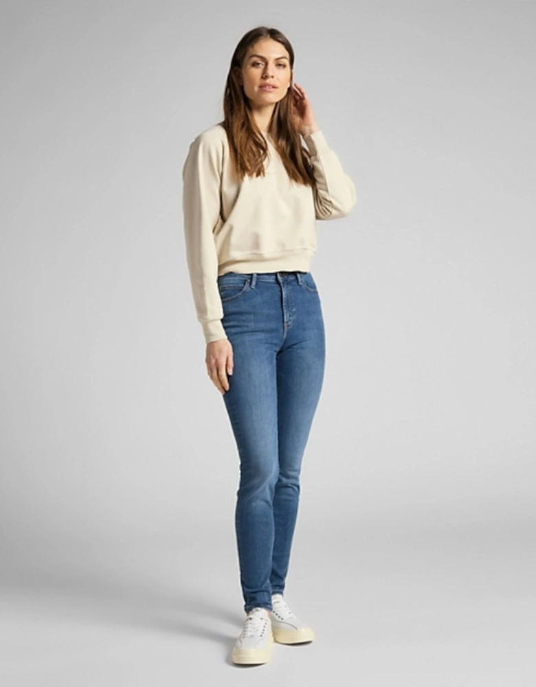 Scarlett High Rise Jeans Mid Copan