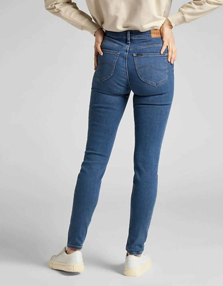 Scarlett High Rise Jeans Mid Copan