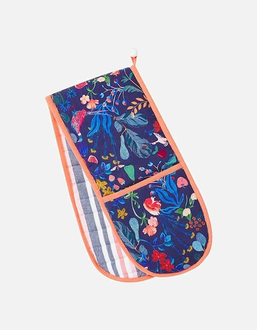 Country Cottage Double Oven Glove Navy Floral, 4 of 3