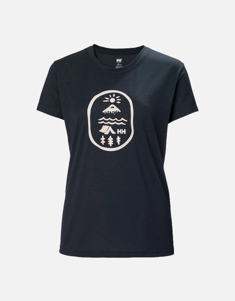 Women's Skog Recycled T-Shirt Navy