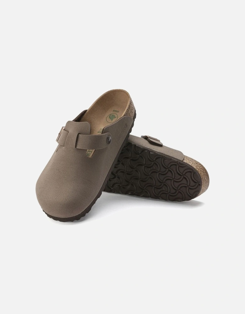 Birkenstock Men's Boston Vegan Birko-Flor Nubuck Regular Fit Mocha