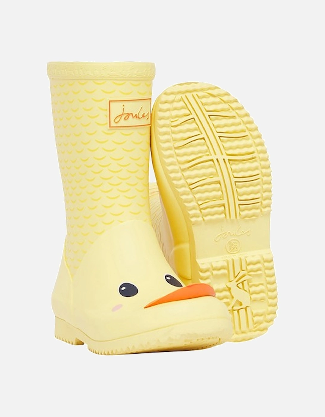 JNR Roll Up Wellies Yellow Duck