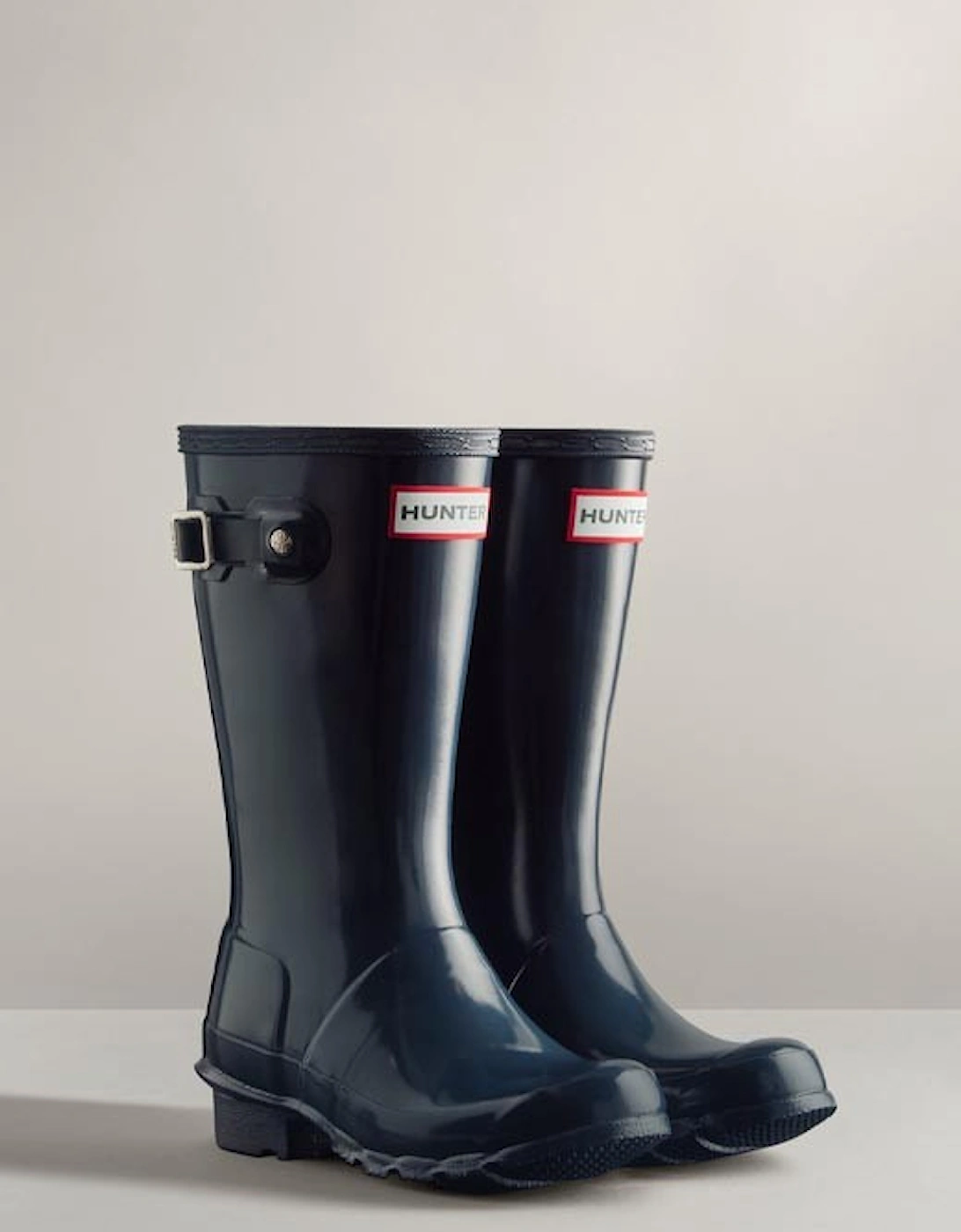 Big Kids Original Wellington Boots Gloss Navy, 5 of 4