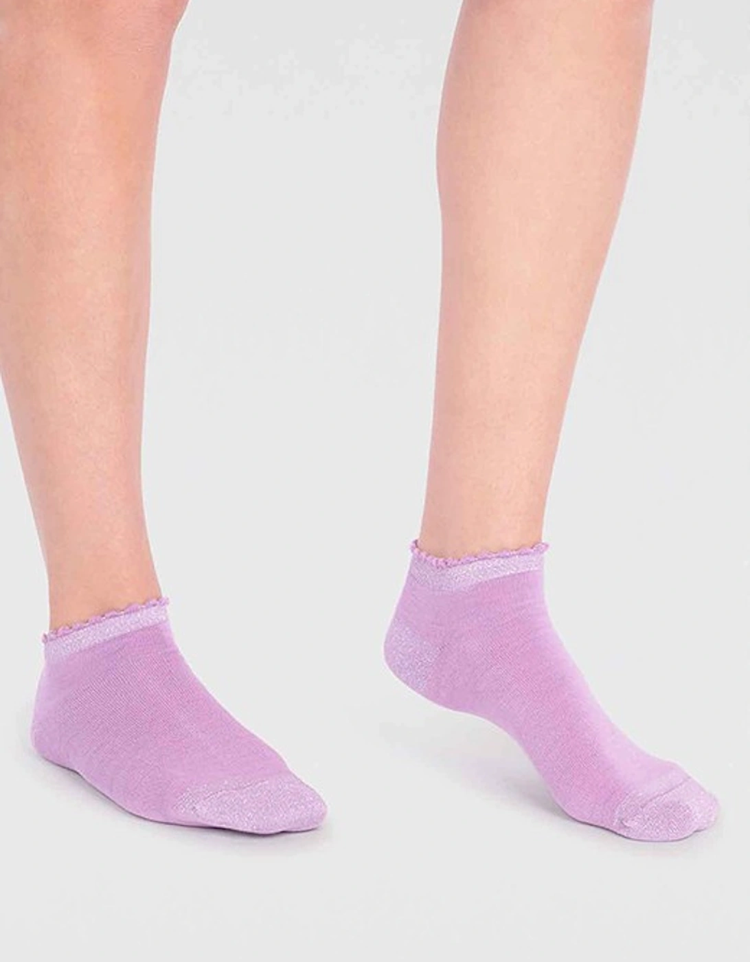 Ariella Bamboo Ankle Socks Lavender Purple-4-7, 3 of 2