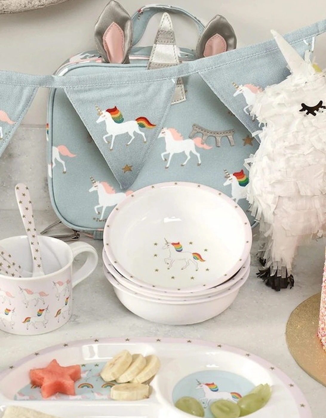 Unicorn Childrens Melamine Bowl