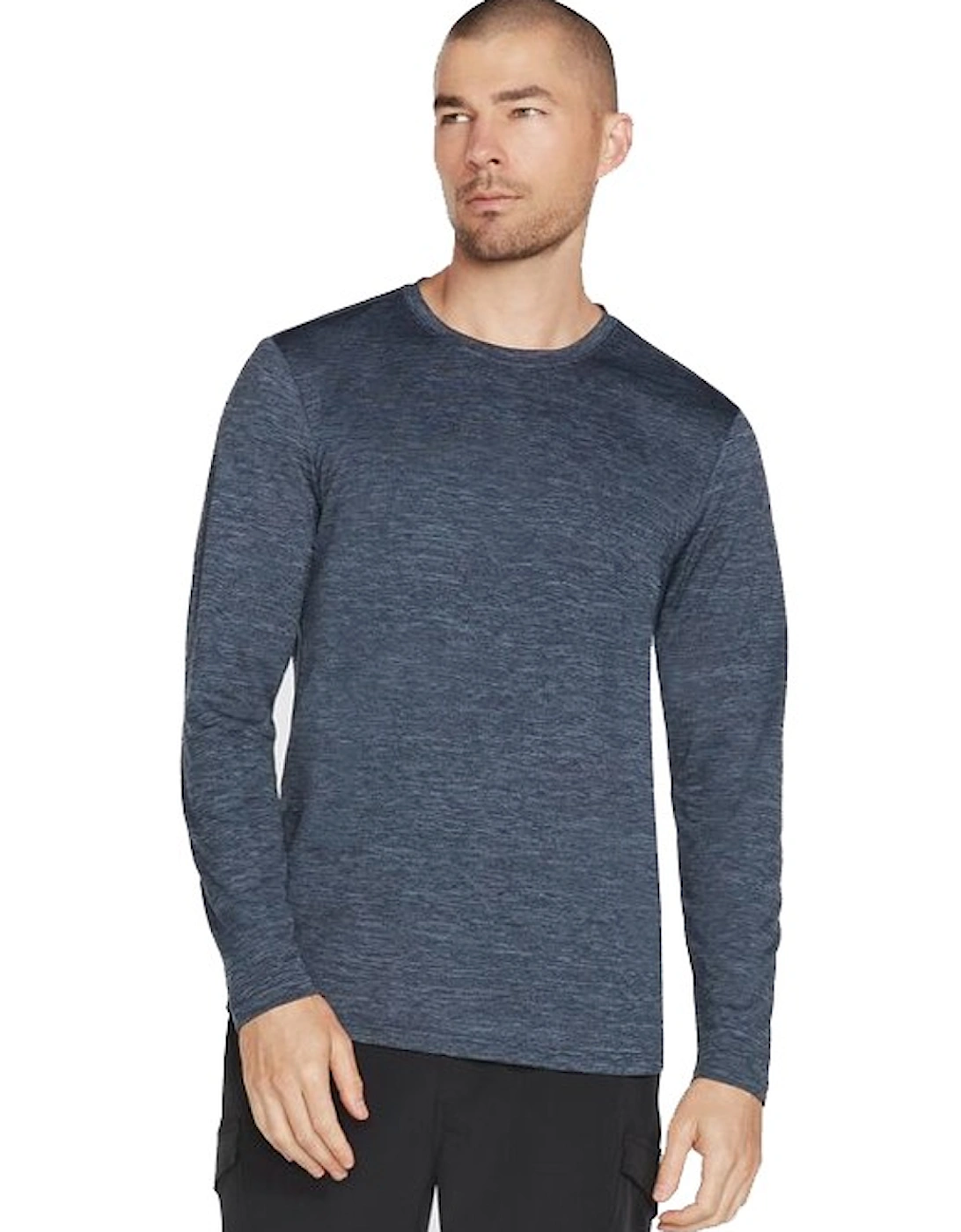 Men's On the Road Long Sleeve Tee Blue/Grey, 3 of 2