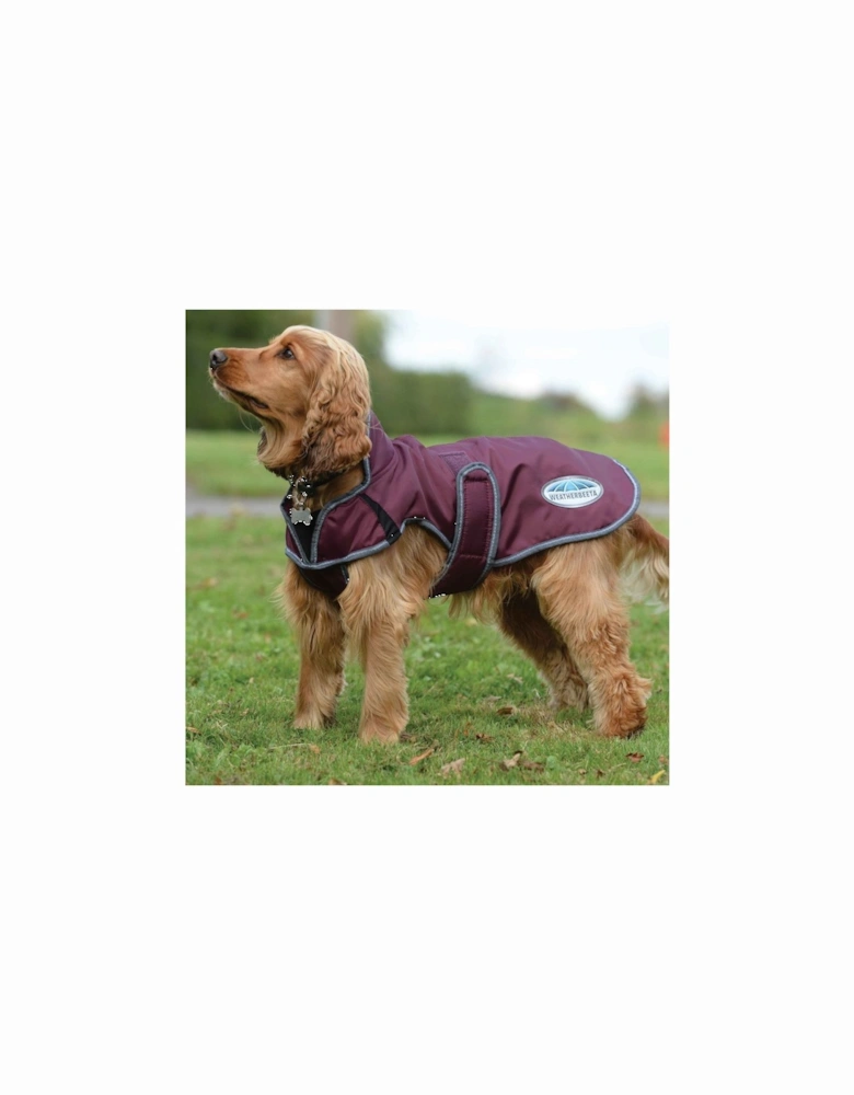 Comfitec Windbreaker Free Deluxe Dog Coat Maroon/Grey/White