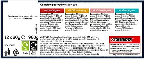 Felix Tasty Shreds Mixed Selection In Gravy 12 x 80g Pouches