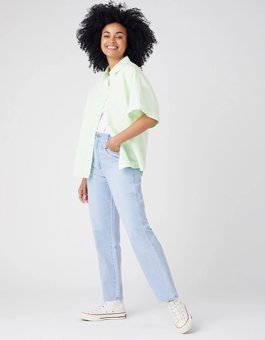 Women's Comfy Mom Jeans Ice Ice Baby