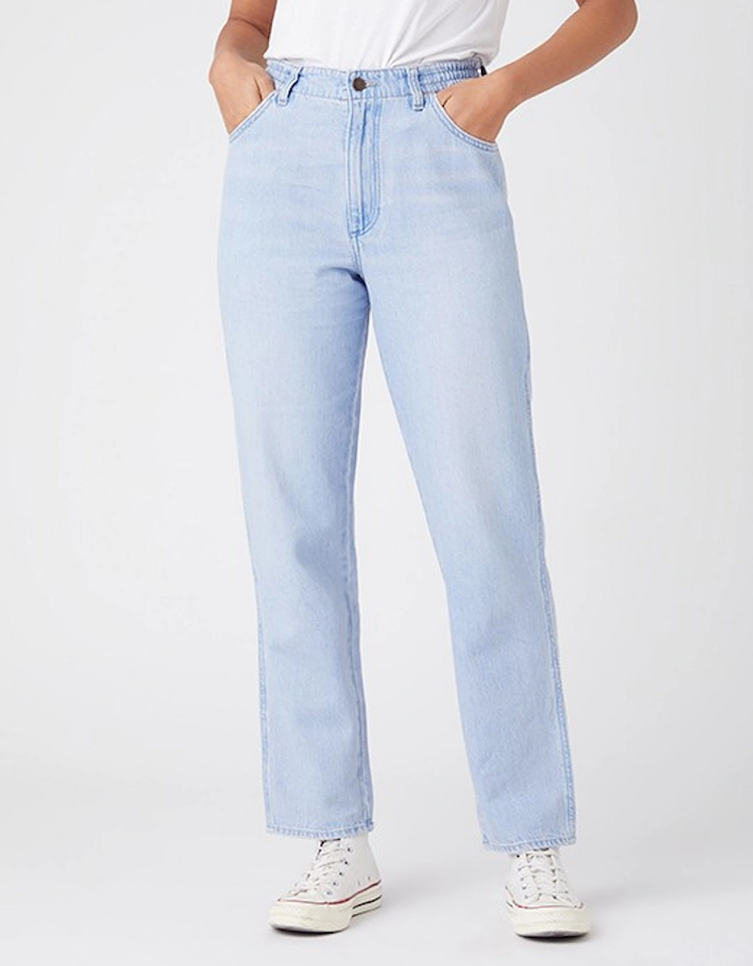 Women's Comfy Mom Jeans Ice Ice Baby, 8 of 7