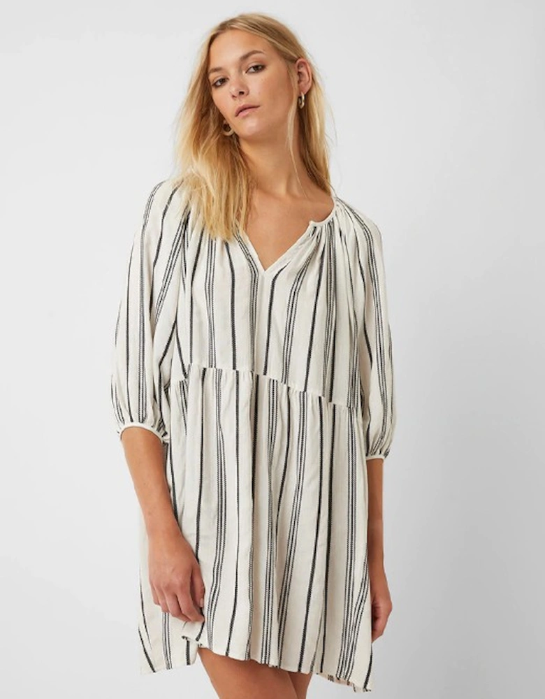 Great Plains Women's Fem Striped Dress Milk/Black