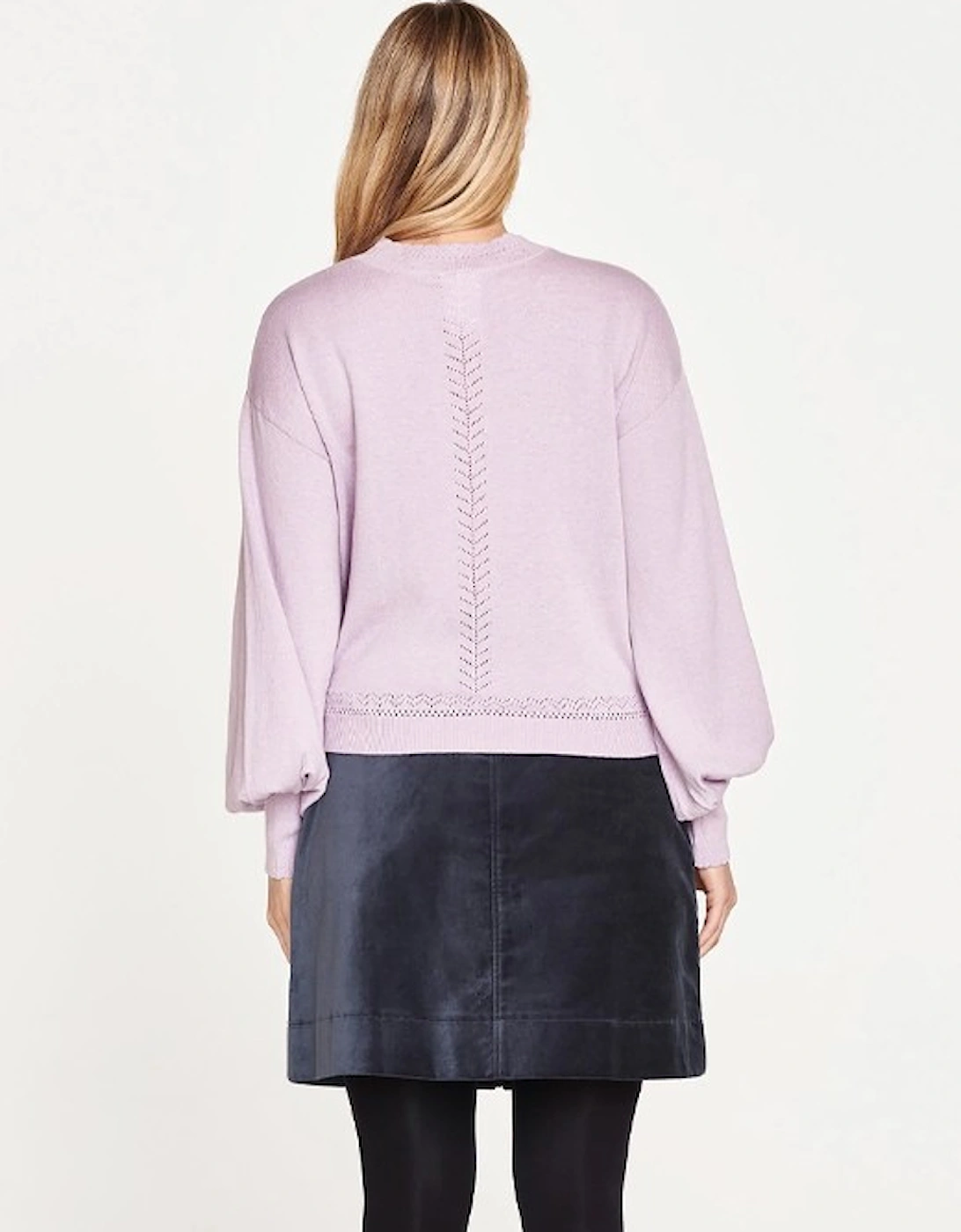 Women's Laurenna Organic Cotton Sweater Lavender Purple