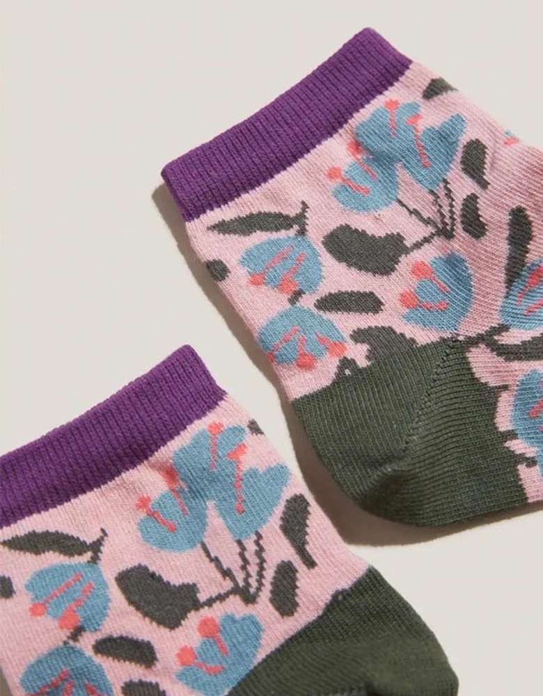 Women's Floral Midi Sock