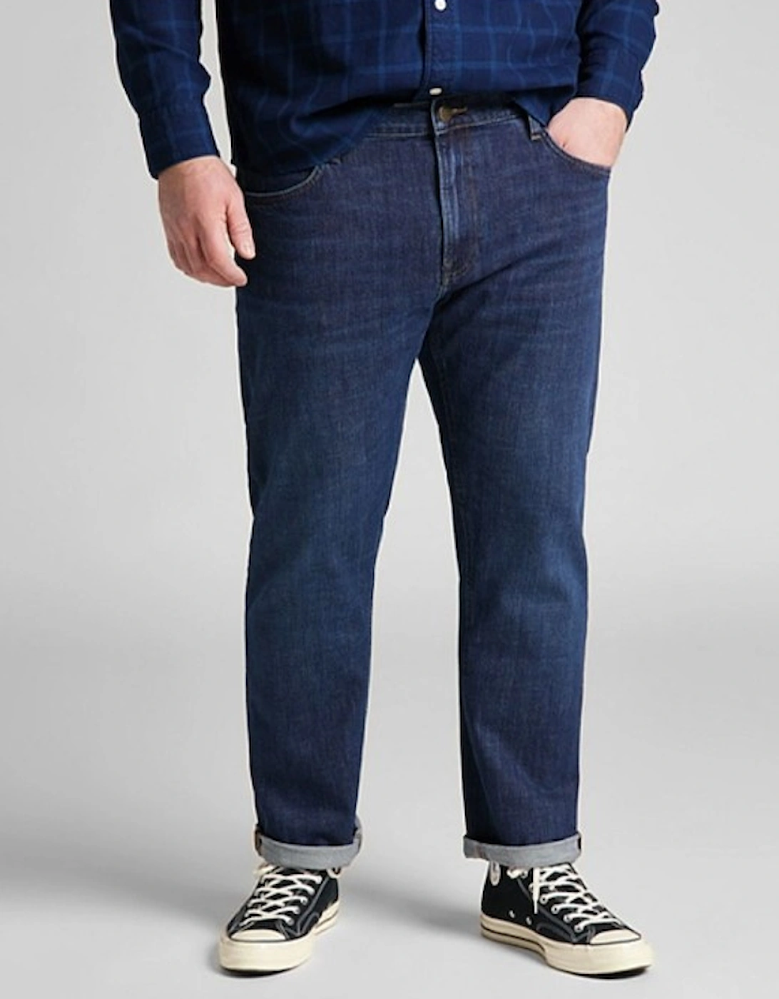 Daren Low Stretch Button Jean Dark Bluegrass, 5 of 4