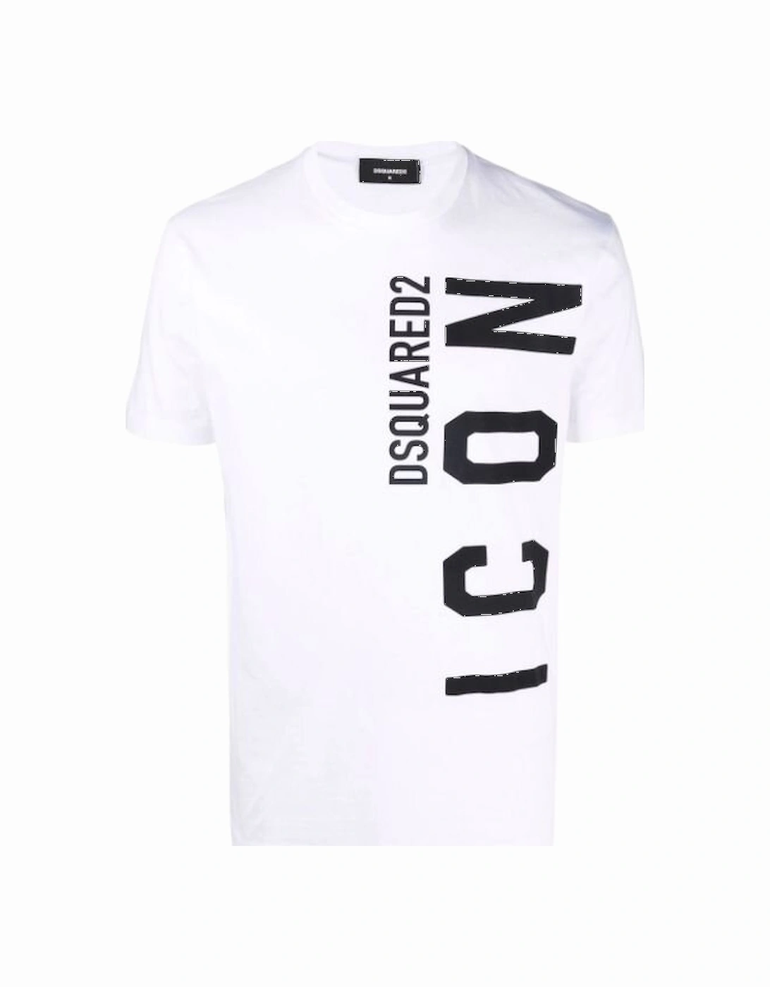 Icon Vertical Logo T-shirt in White, 3 of 2