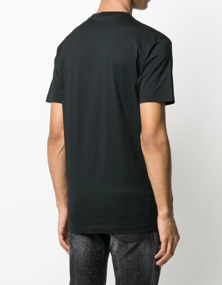 Icon Vertical Logo T-shirt in Black