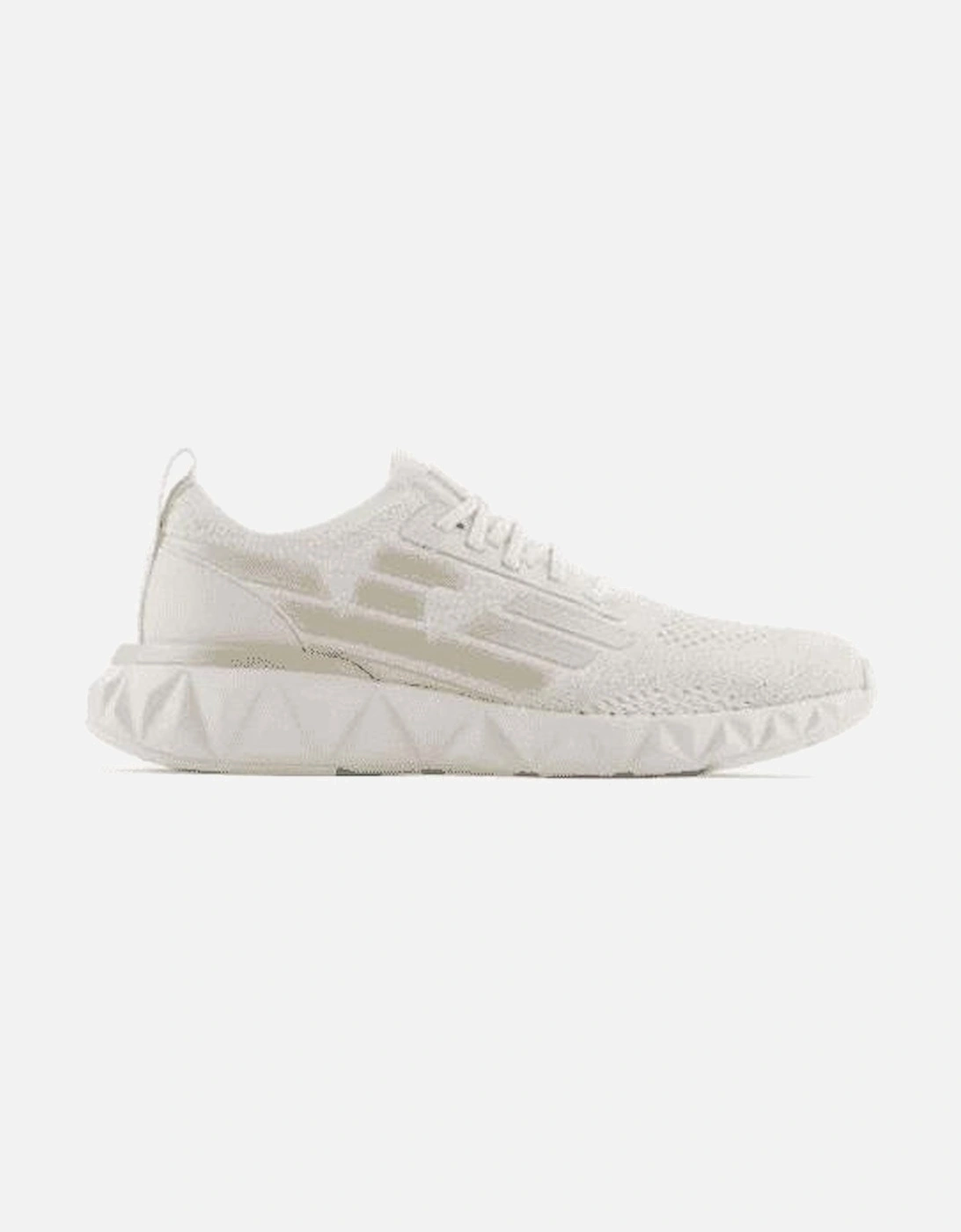 White/Cream Sneaker Trainer, 4 of 3