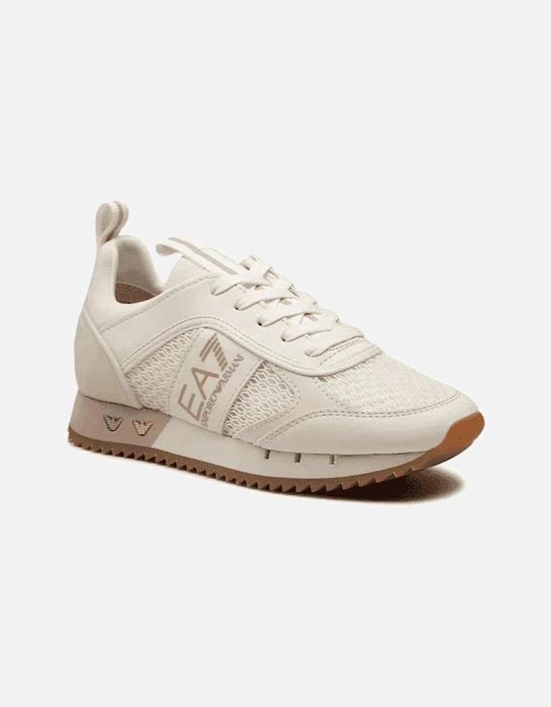 White/Cream Mesh Sneaker Trainer