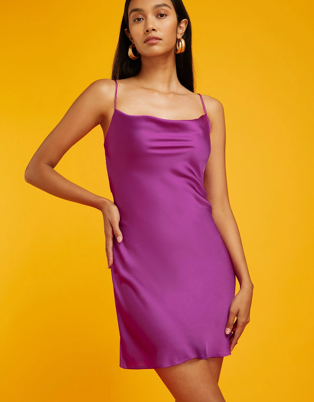 Riviera Mini Dress in Purple