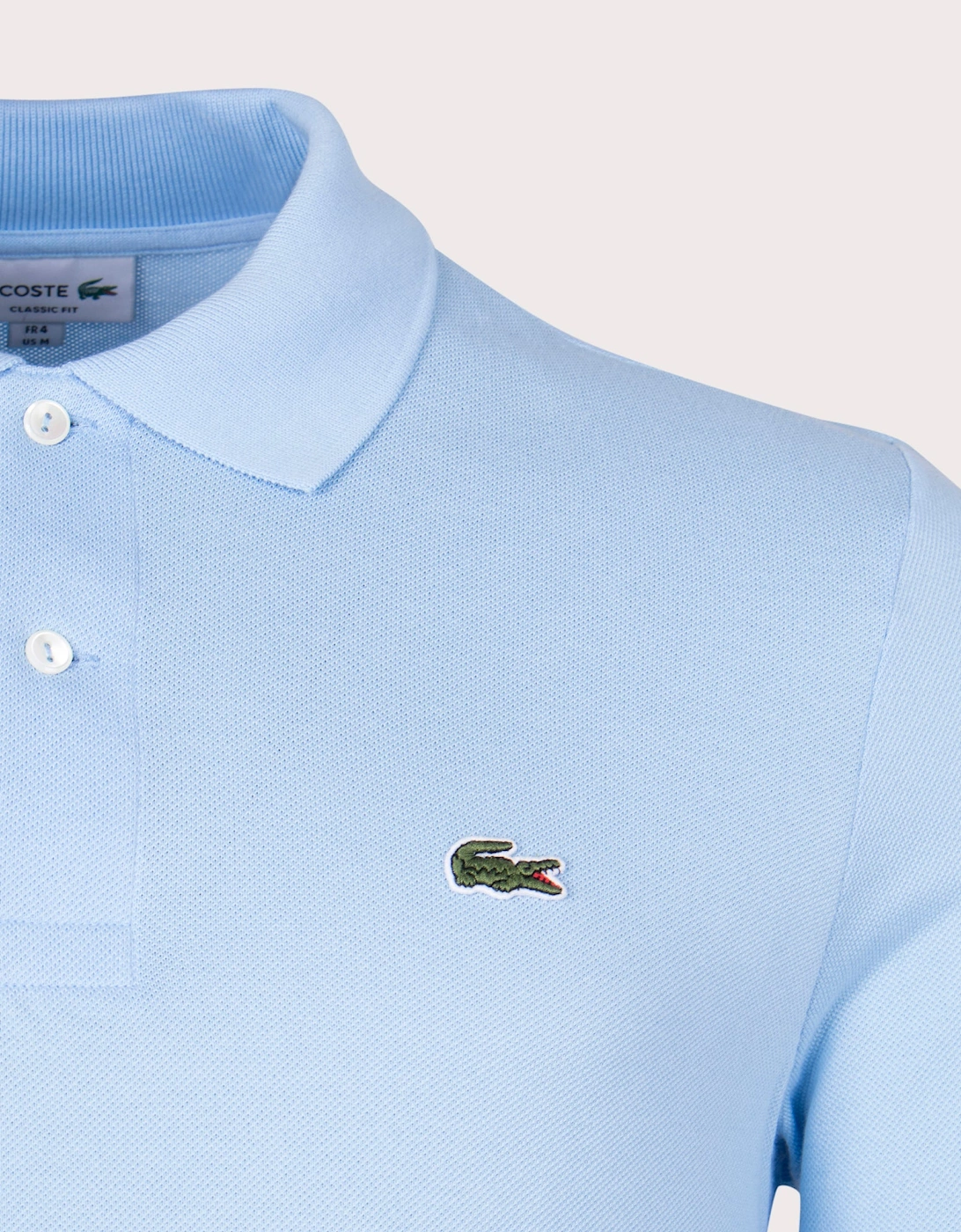 Long Sleeve Croc Logo Polo Shirt