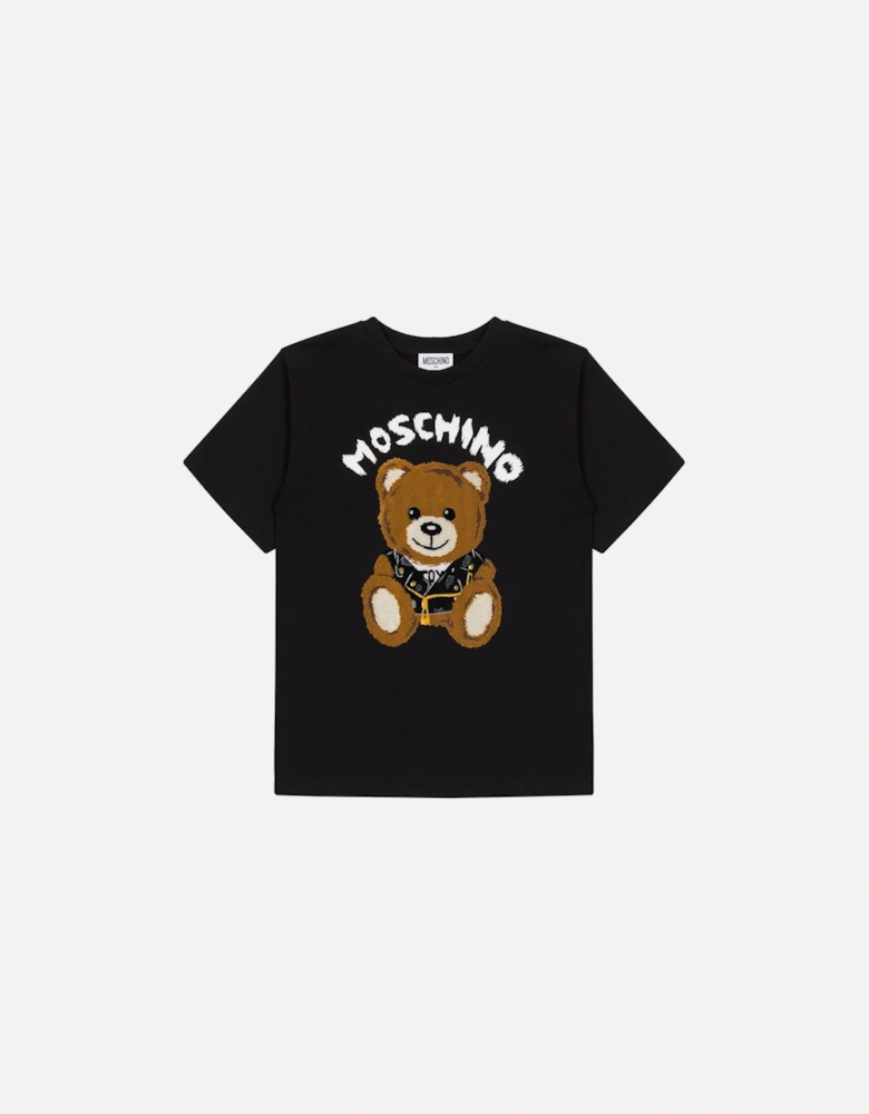 KID-TEEN TEDDY BEAR MAXI T-SHIRT BLACK