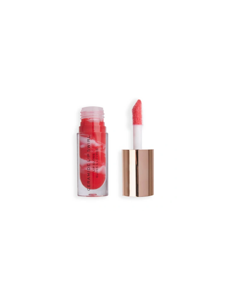 Makeup Lip Swirl Ceramide Gloss - Bitten Red