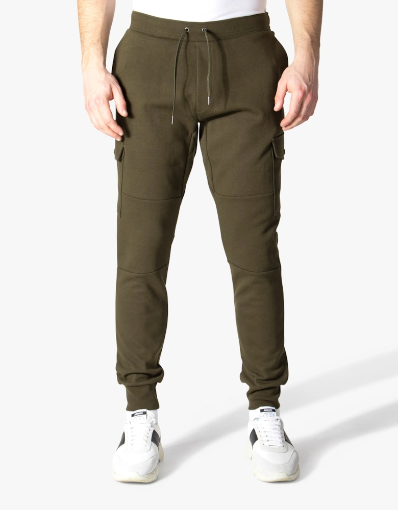 Slim Fit Double Knit Cargo Joggers