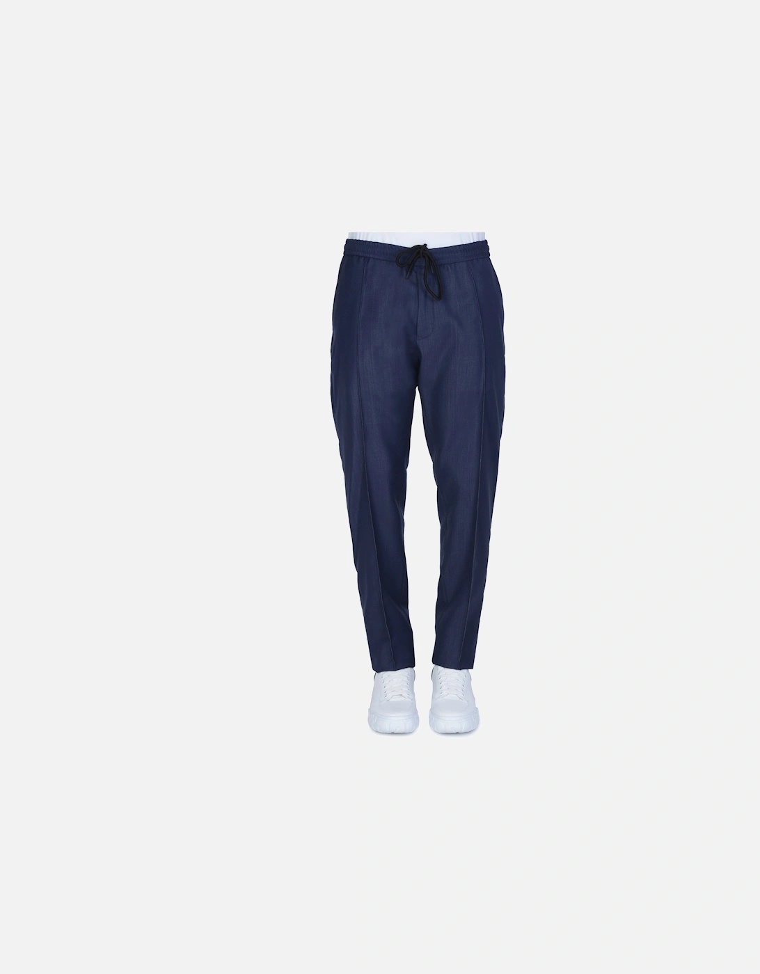Tapered Cotton Trousers Blue, 6 of 5