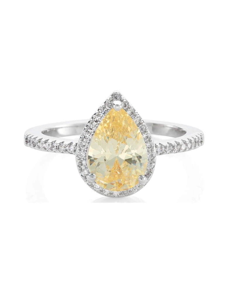 The Carat Collection - Canary Sparkle Pear Ring