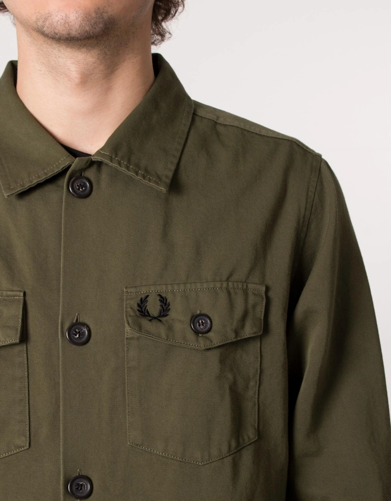 Oversized Twill Overshirt