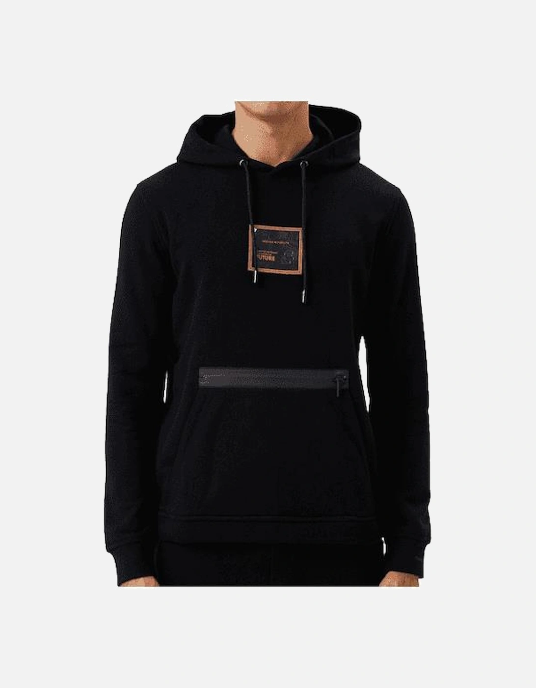 Cotton Rubber Box Logo OTH Black Hoodie, 4 of 3