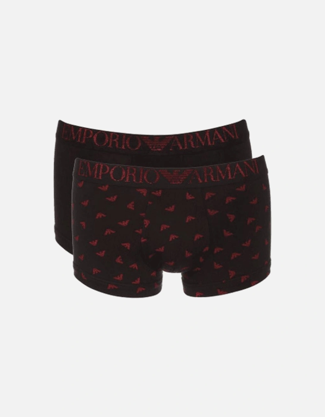 Cotton Black/Red 2-Pack Boxer Trunks in Gift Box, 4 of 3