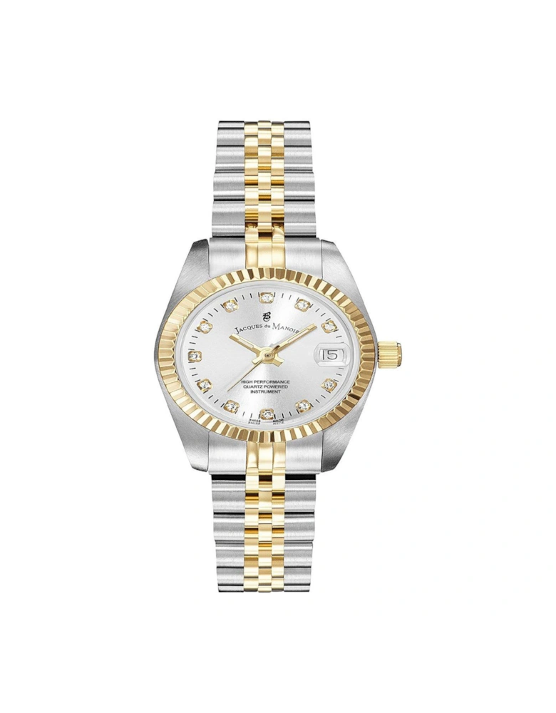Swiss Made Ladies Inspiration Silver & Gold Plated Stainless Steel Bracelet Watch